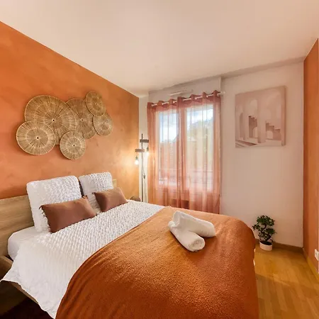 Apartamento L'ilot Zen- Ideal Pour Famille-groupe-pro-double Parking-highwifi-aeroport Orly 8min-paris30min